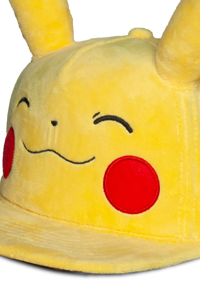 Pokemon Snapback Cap Smiling Pikachu Image 3