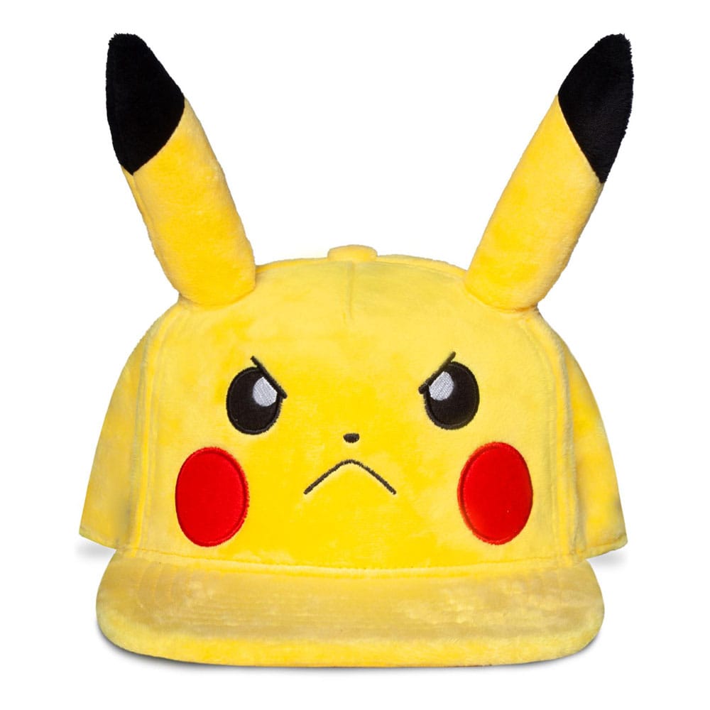 Pokémon Snapback Cap Angry Pikachu Image 1