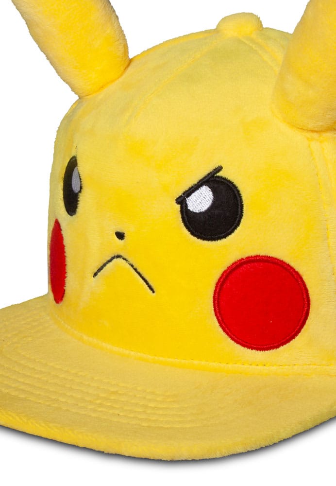 Pokémon Snapback Cap Angry Pikachu Image 3