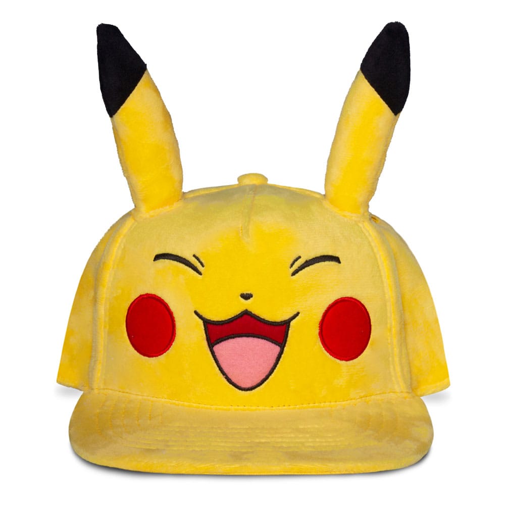 Pokemon Snapback Cap Happy Pikachu Image 1