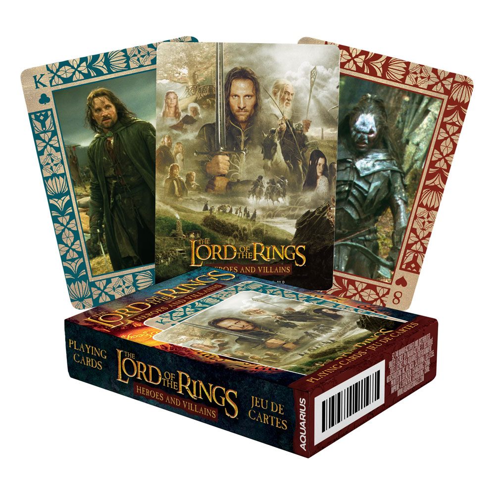 Herr der Ringe Spielkarten Heroes and Villains Image 1