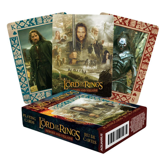 Herr der Ringe Spielkarten Heroes and Villains Image 1