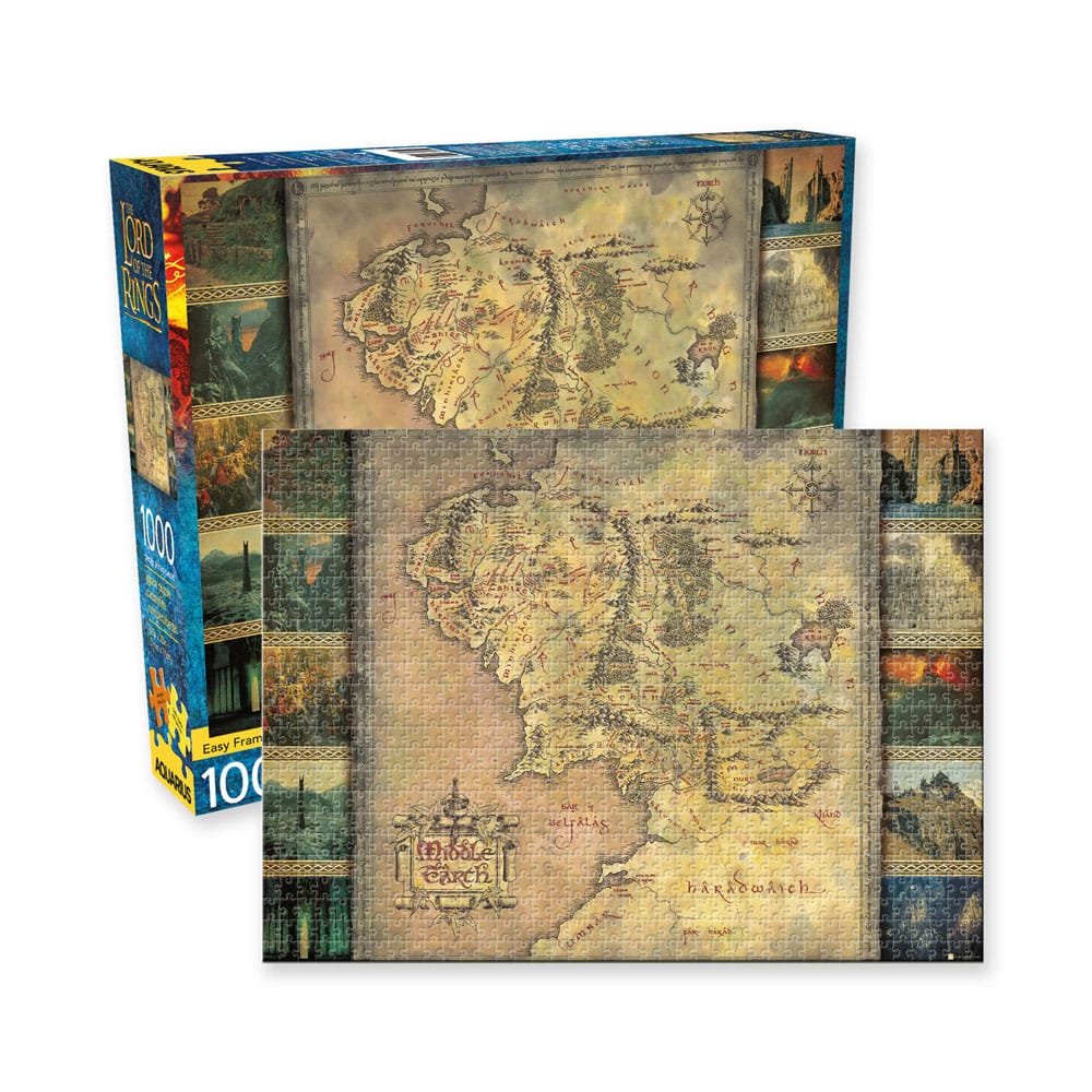 Herr der Ringe Puzzle Map (1000 Teile) Image