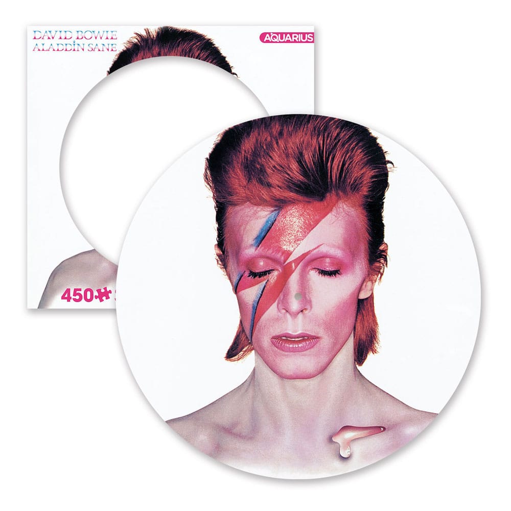 David Bowie: Aladdin Sane 450 Piece Picture Disc Jigsaw Puzzle Image