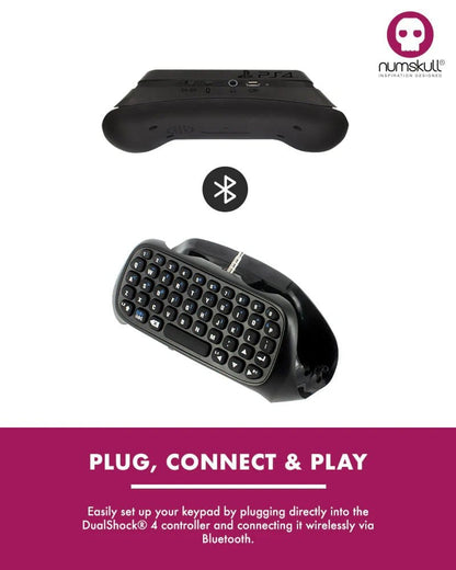 PlayStation 4 Mini-Tastatur / Chatpad Bluetooth Wireless Image 2