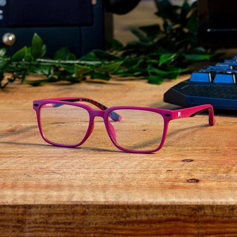 Numskull eSports Brille Kids Pink Blue Light Blocking Image 1