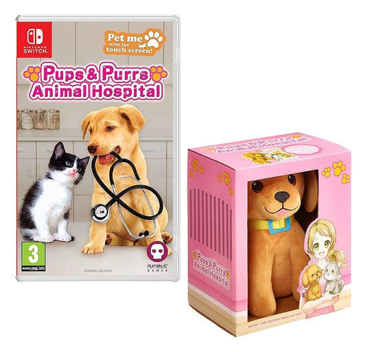 Pups & Purrs Animal Hospital Videospiel mit Plüschfigur Hund Image