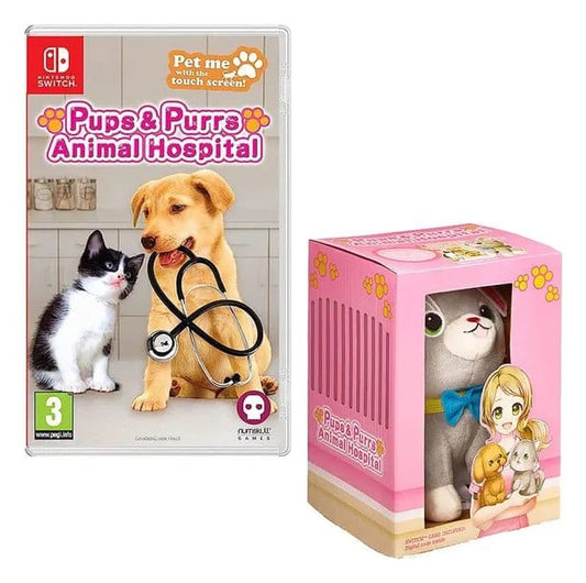 Pups & Purrs Animal Hospital Videospiel mit Plüschfigur Katze Image