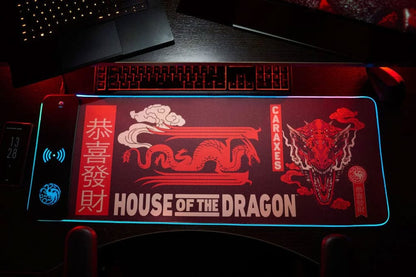 House of the Dragon Mousepad mit Ladefunktion Image 1