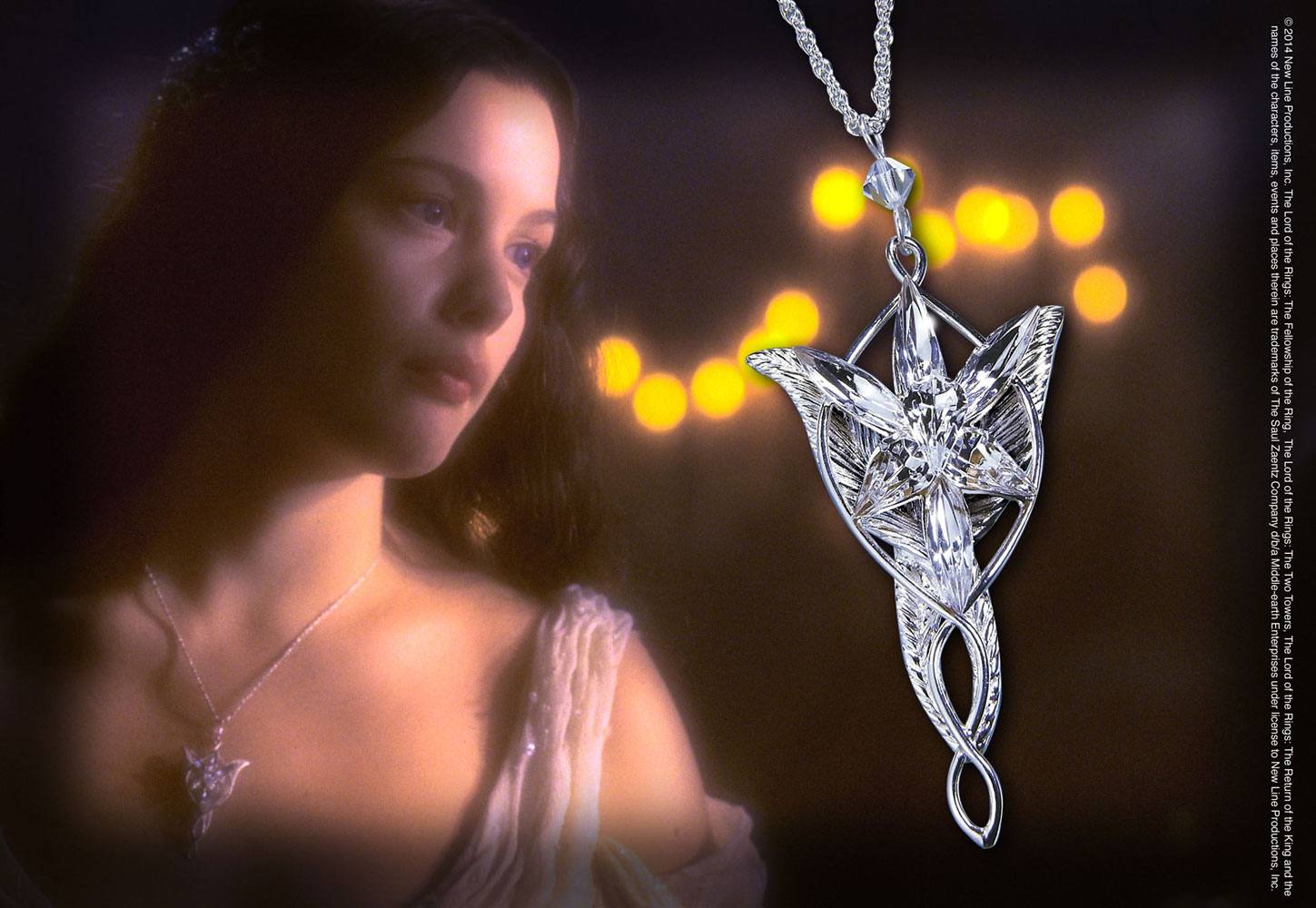 Herr der Ringe Anhaenger Arwens Abendstern (Sterling Silber) Image