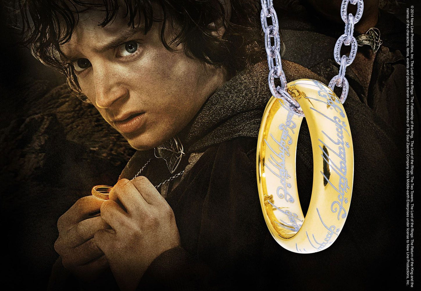 Herr der Ringe Ring mit Kette Der Eine Ring (Sterling Silber) Image