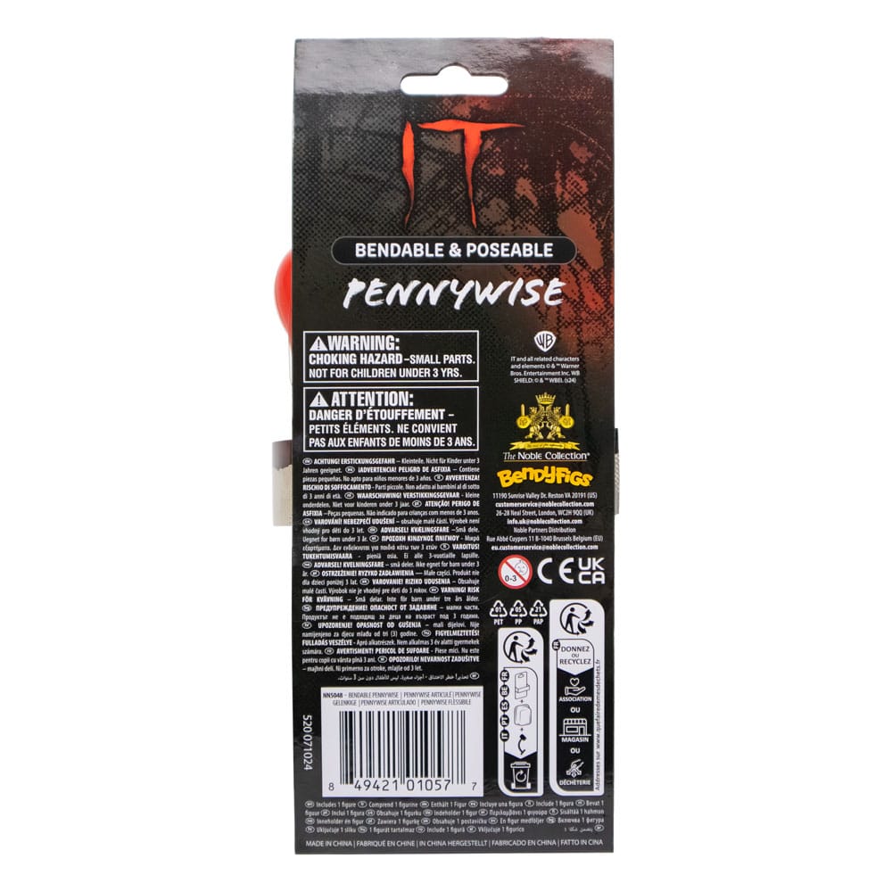 Stephen Kings Es Bendyfigs Biegefigur Pennywise 19 cm Image 2
