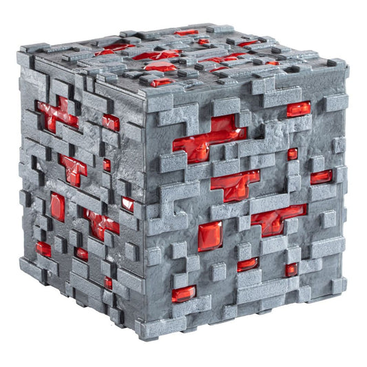 Minecraft Replik Illuminating Redstone Ore Cube 10 cm Image 1