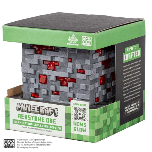 Minecraft Replik Illuminating Redstone Ore Cube 10 cm Image 2