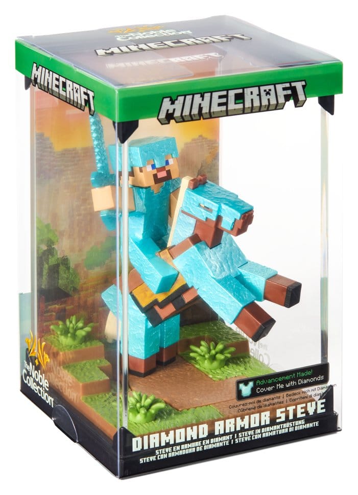 Minecraft Figur Diorama Diamond Armor Steve und Pferd 18 cm Image 7