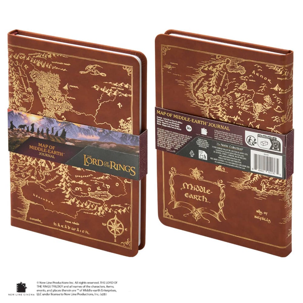 Der Herr der Ringe Tagebuch Map of Middle-Earth 240 Seiten Image 3