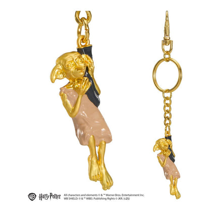 Harry Potter Metall Schlüsselanhänger Dobby goldfarben 11 cm Image 2