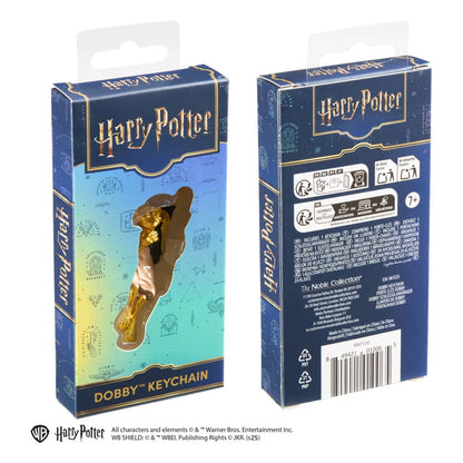 Harry Potter Metall Schlüsselanhänger Dobby goldfarben 11 cm Image 3