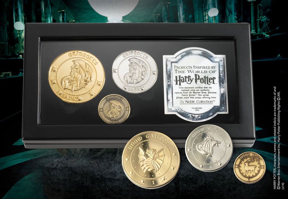 Harry Potter Replik Gringotts Bank Muenzen Set Image