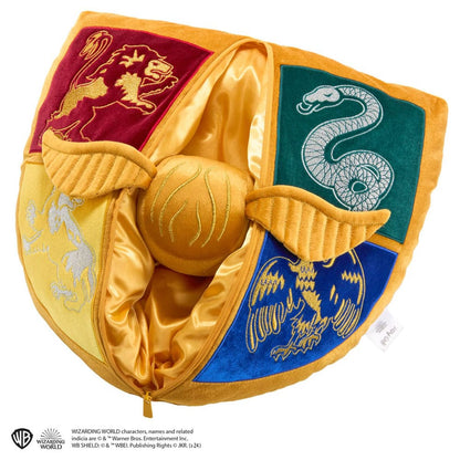 Harry Potter Kissen mit Plüschfigur Quidditch Wappen & Goldener Schnatz Image 2
