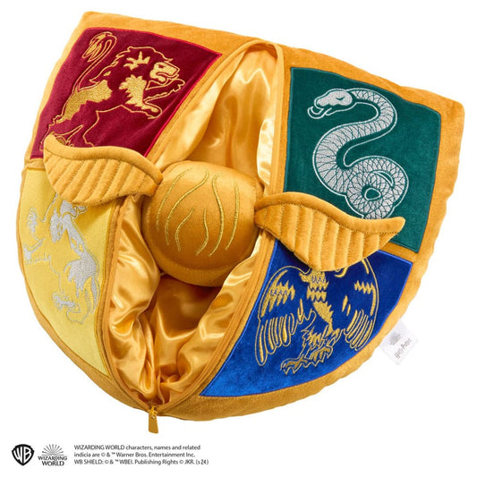 Harry Potter Kissen mit Plüschfigur Quidditch Wappen & Goldener Schnatz Image 2