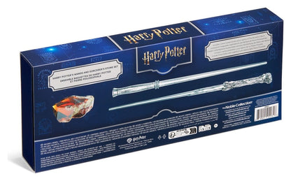 Harry Potter Celebration Wand Zauberstab Harry Potter 25th Anniversary Wands and Sorcerer's Stone Set Image 4