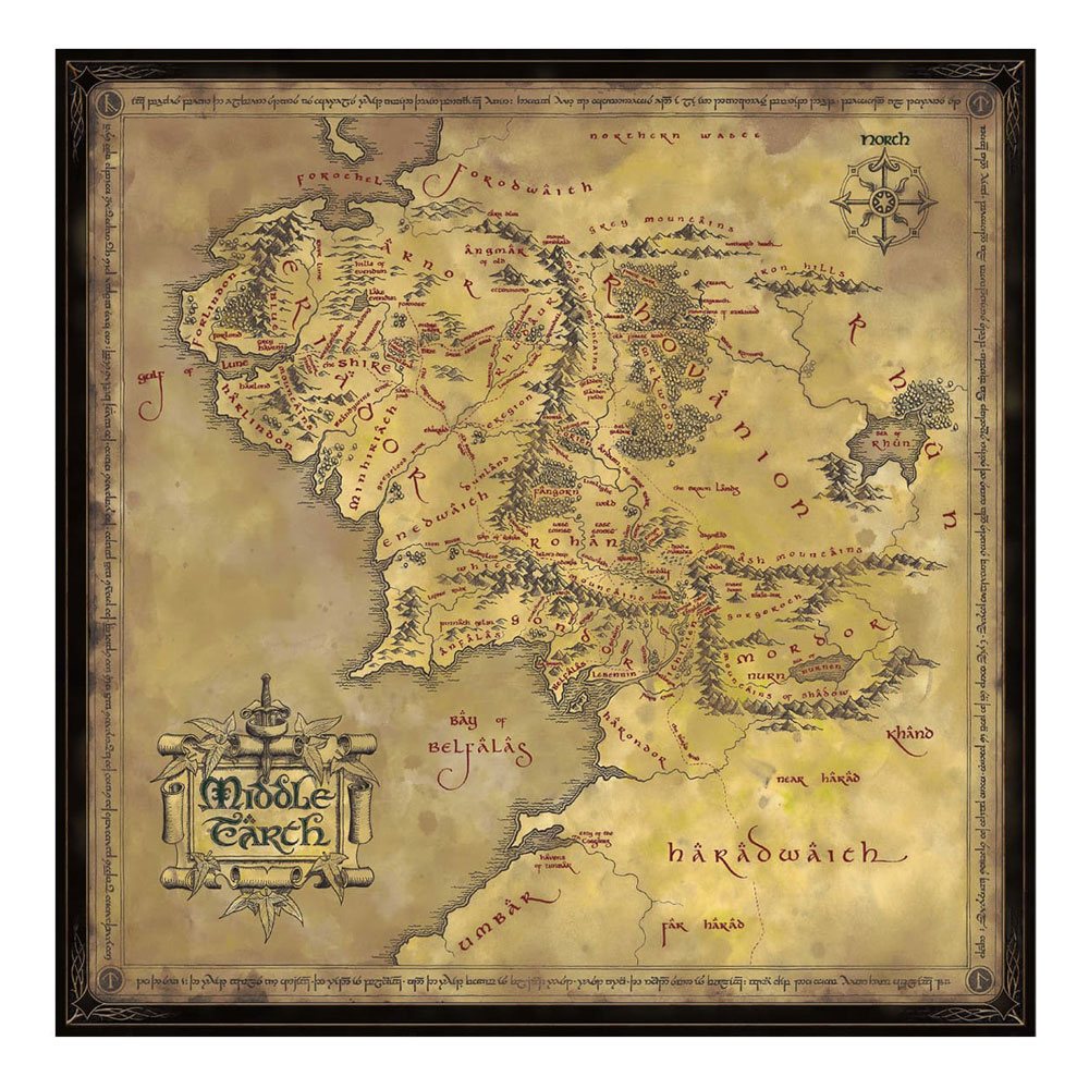 Herr der Ringe Puzzle Middle Earth (1000 Teile) Image 1