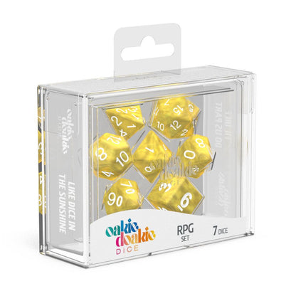 Oakie Doakie Dice Würfel RPG-Set Marble - Gelb (7) Image 2