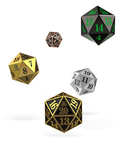 Oakie Doakie Dice W20 Spindown-Würfel Set Metal (5) Image 1