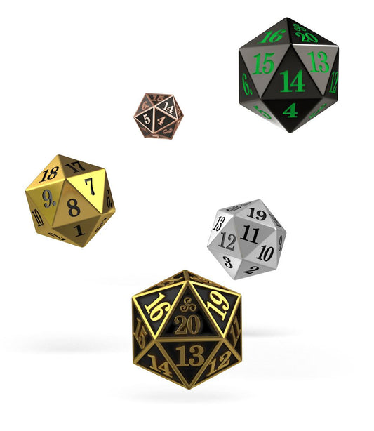 Oakie Doakie Dice W20 Spindown-Würfel Set Metal (5) Image 1