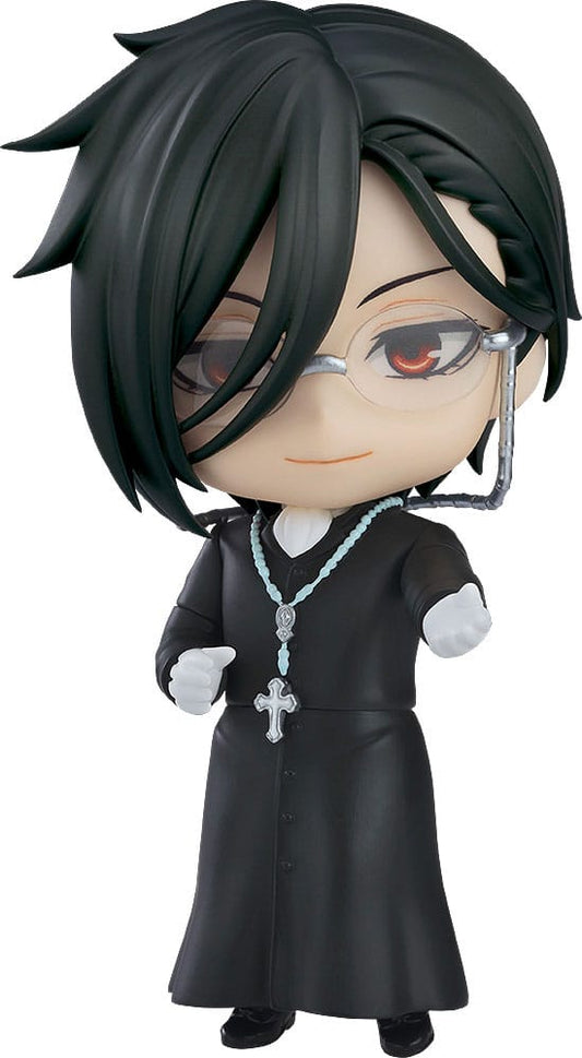 Black Butler: Boarding School Arc Nendoroid Actionfigur Sebastian Michaelis: Sapphire Owl Ver. 10 cm Image 1