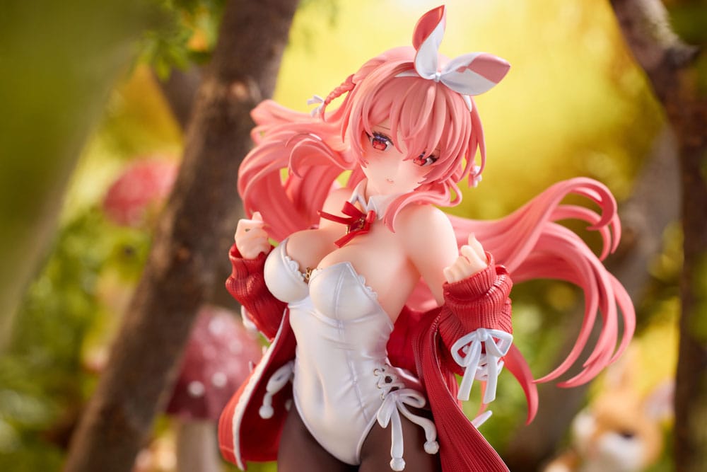 Original Character PVC Statue 1/7 White Rabbit Illustrated by Rosuuri Deluxe Version 24 cm Image 5
