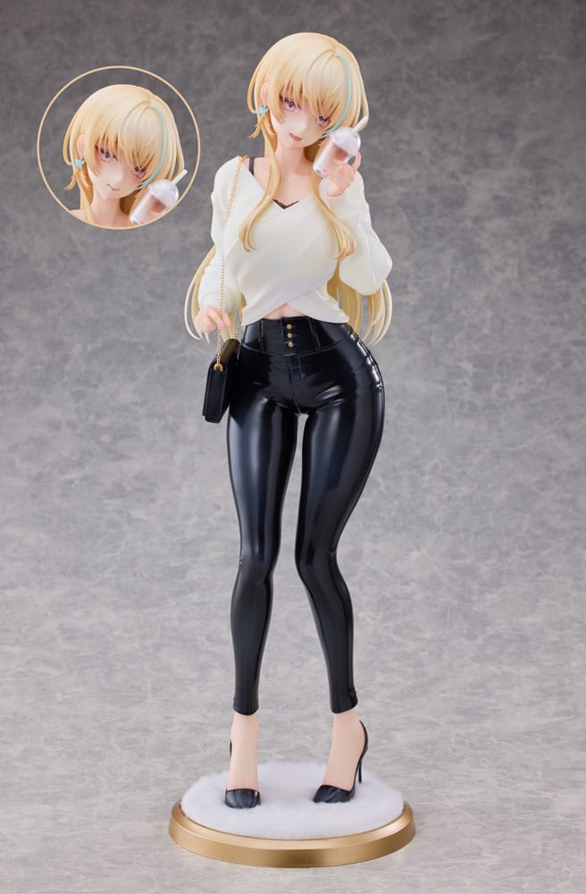 Original Character Statue 1/4 Aoi Koigakubo Illustrated by Fujiko Leather Pants Deluxe Edition 42 cm Image 1