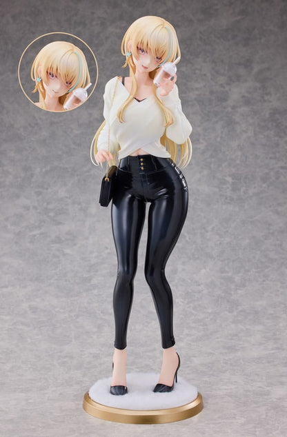 Original Character Statue 1/4 Aoi Koigakubo Illustrated by Fujiko Leather Pants Deluxe Edition 42 cm Image 1