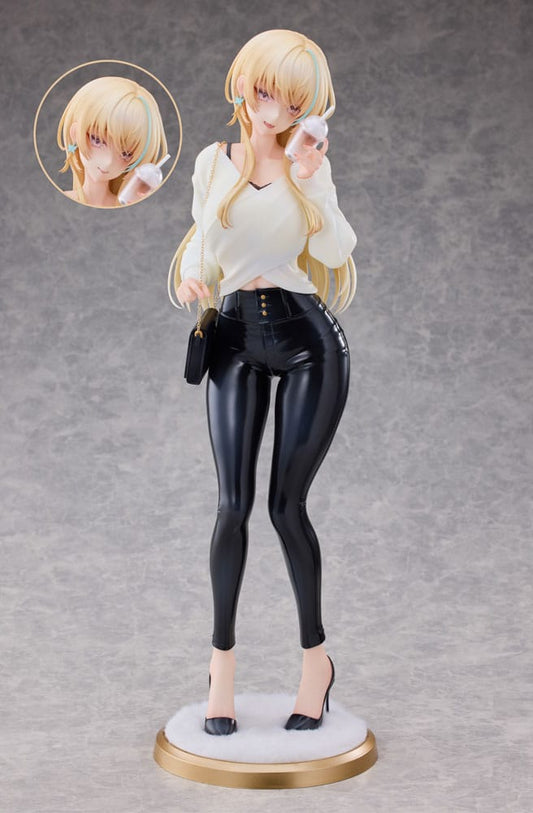 Original Character Statue 1/4 Aoi Koigakubo Illustrated by Fujiko Leather Pants Deluxe Edition 42 cm Image 1