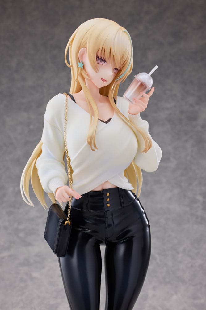 Original Character Statue 1/4 Aoi Koigakubo Illustrated by Fujiko Leather Pants Deluxe Edition 42 cm Image 3
