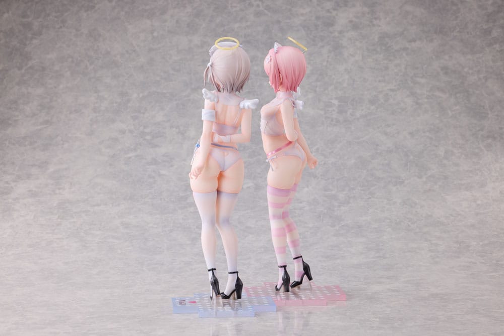 Original Character Statue 1/6 Suzu & Nagi Illustrated by Kuma 4-gou Set Edition 27 cm Image 7