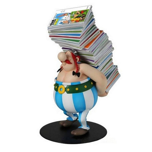 Asterix Collectoys Statue Obelix trägt Bücherstapel 21 cm Image