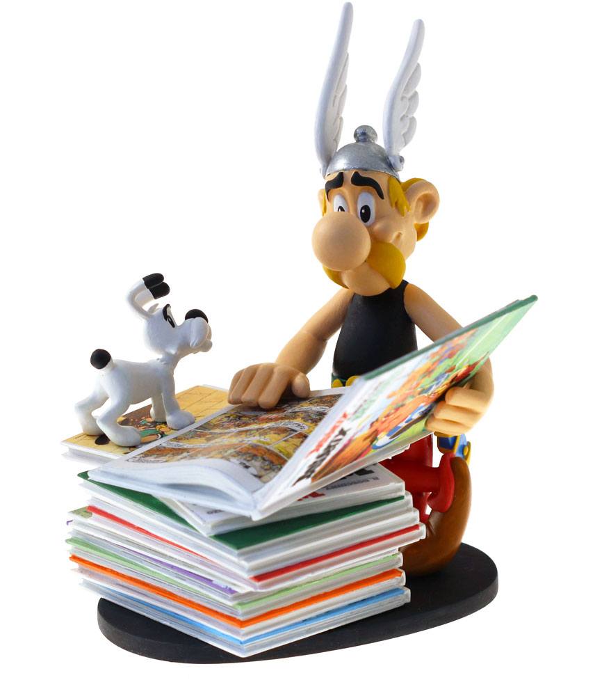Asterix Collectoys Statue Asterix mit Bücherstapel 2nd Edition 23 cm Image 1