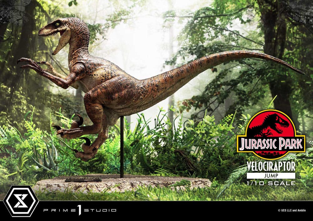 Jurassic Park Prime Collectibles Statue 1/10 Velociraptor Jump 21 cm Image 4
