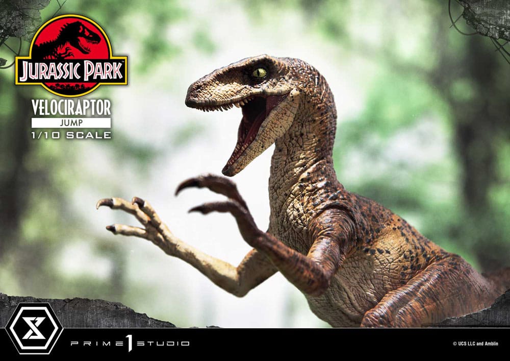 Jurassic Park Prime Collectibles Statue 1/10 Velociraptor Jump 21 cm Image 5