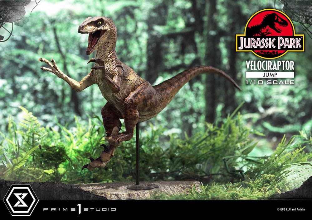 Jurassic Park Prime Collectibles Statue 1/10 Velociraptor Jump 21 cm Image 6