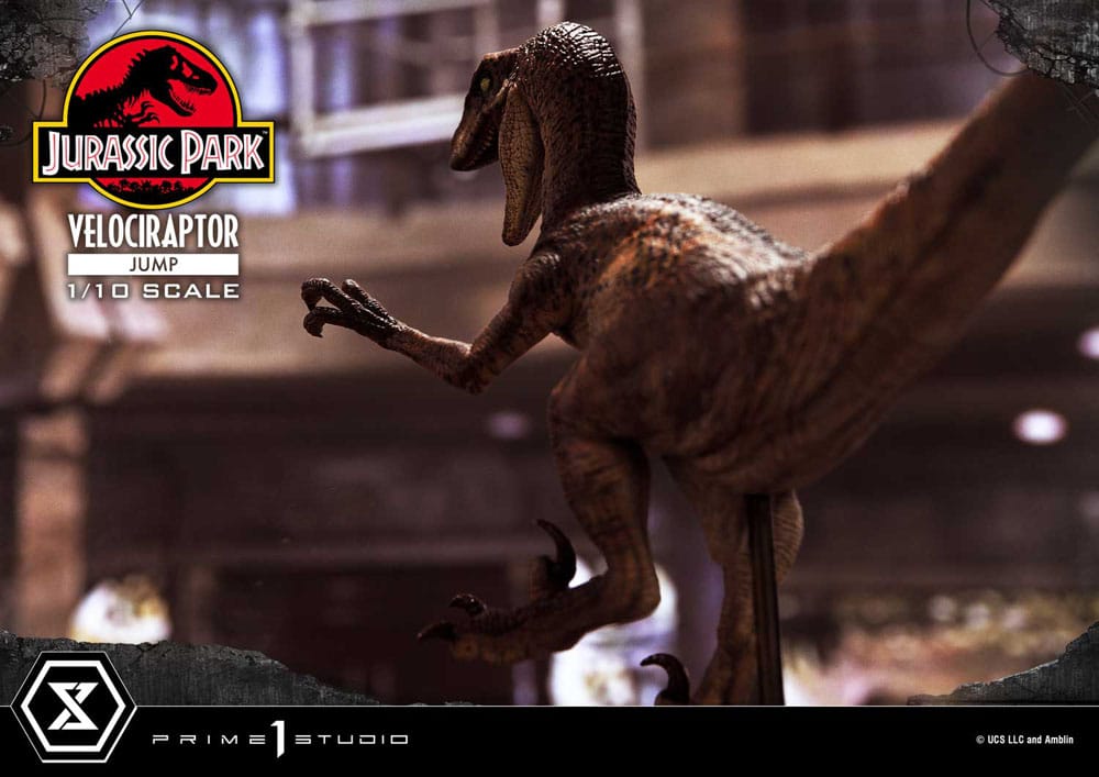 Jurassic Park Prime Collectibles Statue 1/10 Velociraptor Jump 21 cm Image 8