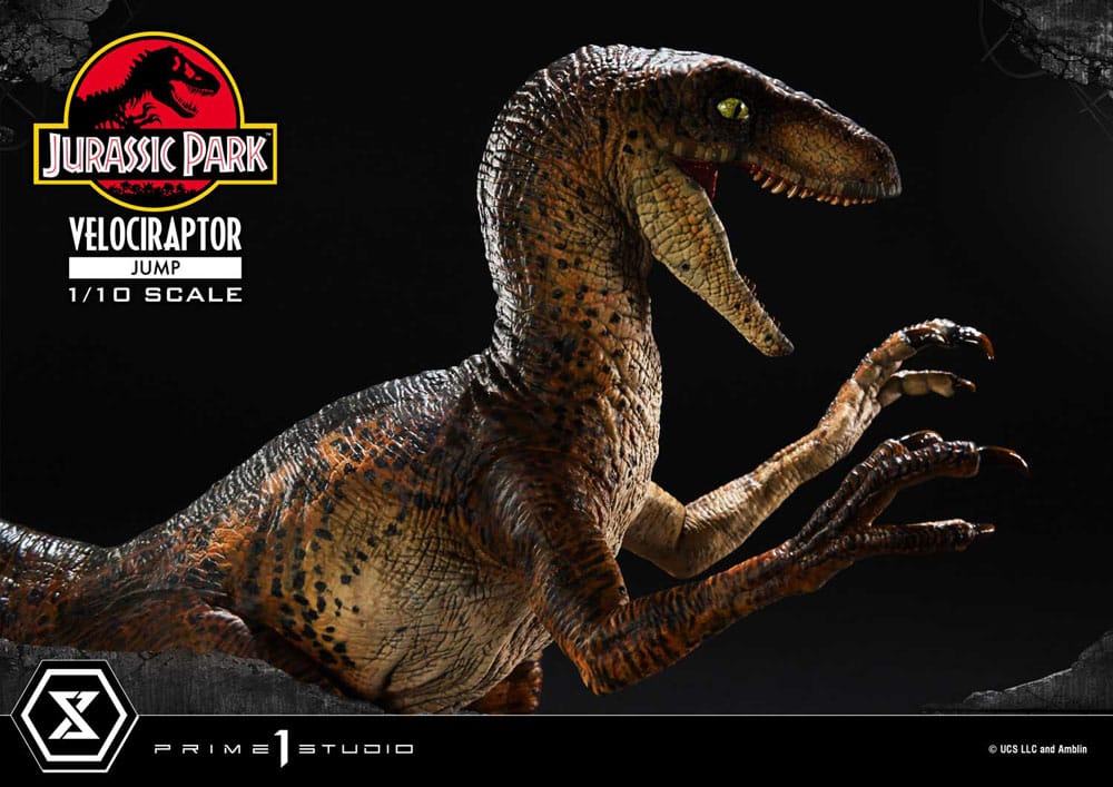 Jurassic Park Prime Collectibles Statue 1/10 Velociraptor Jump 21 cm Image 10