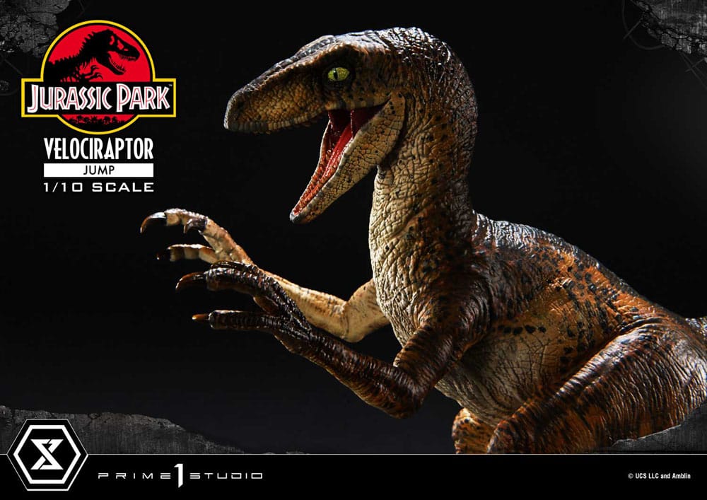 Jurassic Park Prime Collectibles Statue 1/10 Velociraptor Jump 21 cm Image 11