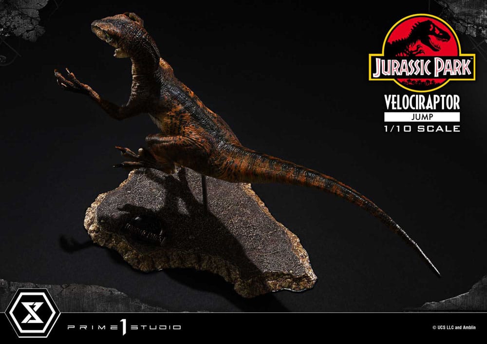 Jurassic Park Prime Collectibles Statue 1/10 Velociraptor Jump 21 cm Image 12
