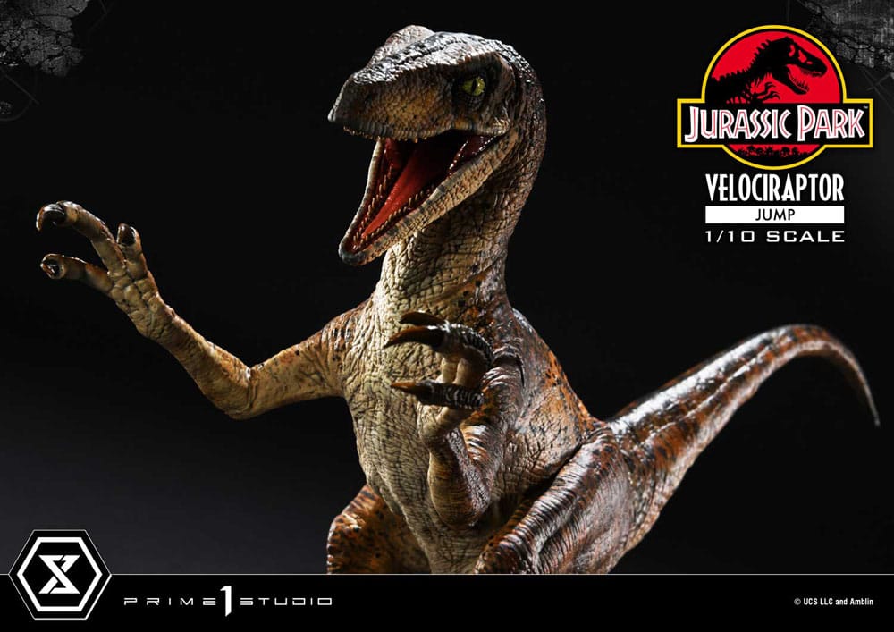 Jurassic Park Prime Collectibles Statue 1/10 Velociraptor Jump 21 cm Image 13
