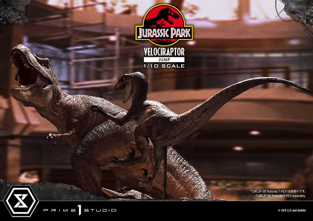 Jurassic Park Prime Collectibles Statue 1/10 Velociraptor Jump 21 cm Image 14