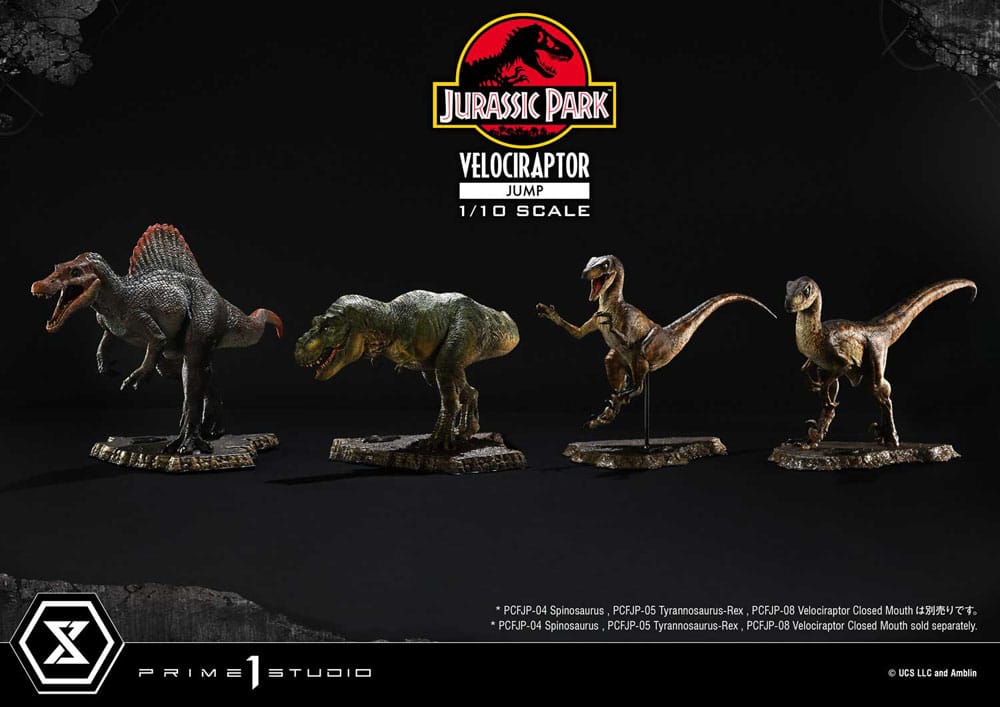 Jurassic Park Prime Collectibles Statue 1/10 Velociraptor Jump 21 cm Image 15