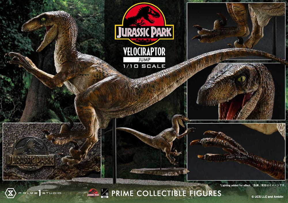 Jurassic Park Prime Collectibles Statue 1/10 Velociraptor Jump 21 cm Image 16